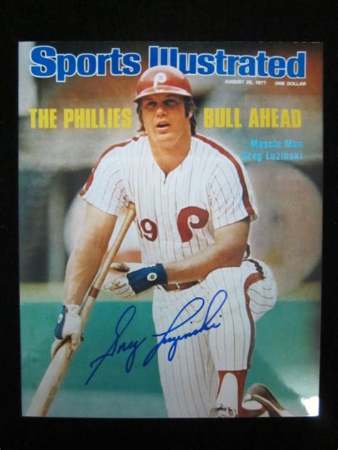 Philadelphia Phillies Greg Luzinski Autographed Photo Carls Cards