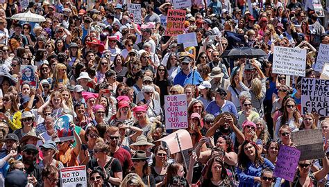 Thousands Protest For Gender Equality In Australia