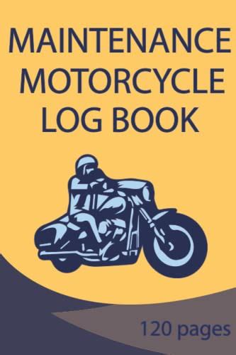 Motorcycle Maintenance Log Book Motorcycle Repair And Maintenance