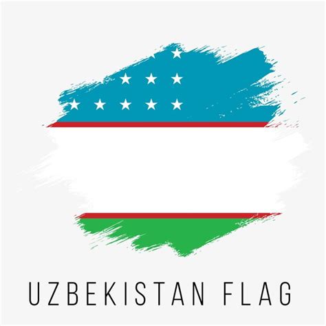 Premium Vector | Uzbekistan vector flag. uzbekistan flag for ...