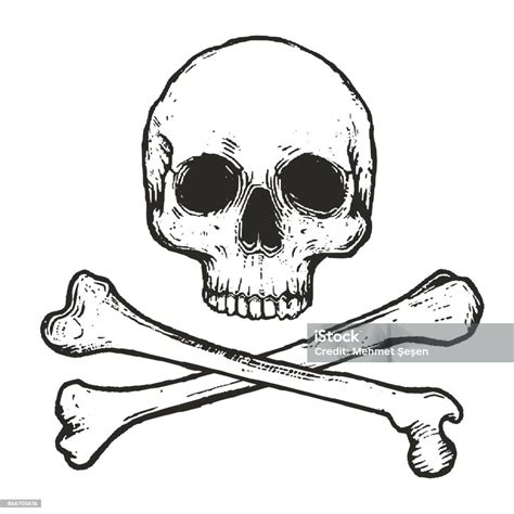 Vector Illustration Of Skull And Crossbones Stock Illustration