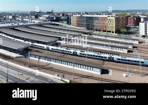 Pendolino The Fastest Express Train In Poland Leaving Krakow Main