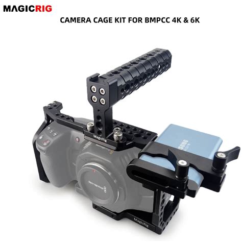 MAGICRIG BMPCC 4K 6K Cage With Top Handle T5 SSD Holder For