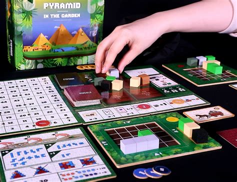 Pyramid in the Garden is a board game that requires you to build a pyramid