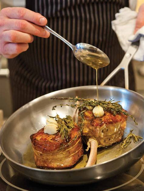 Slow Roasted Veal Chop With Porcini Mushrooms Two 14 Oz Veal Chops 1 2 Cup Olive Oil 6 Cloves