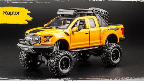 Couleur Noir mat Ford Raptor F150 véhicule en alliage moulé pour