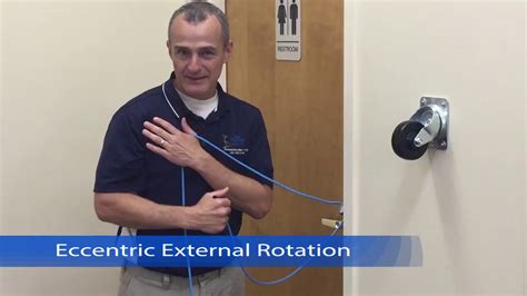 Rotator Cuff Rehabilitation Eccentric External Rotation Youtube