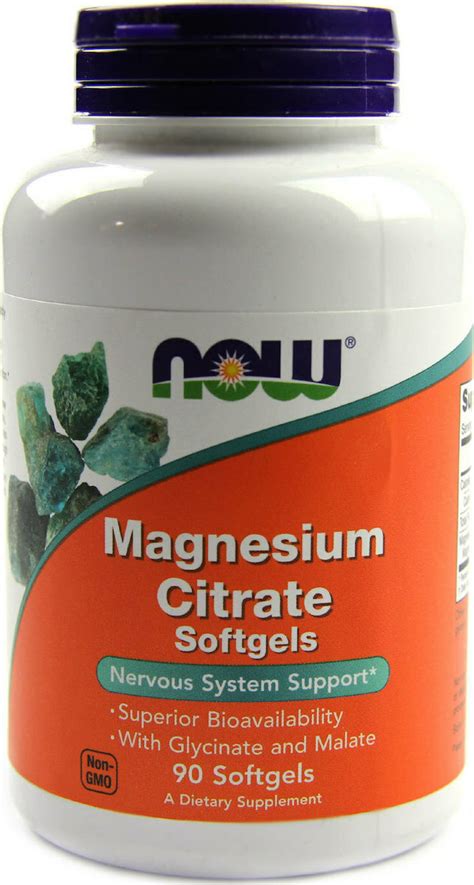 Now Foods Magnesium Citrate 90 μαλακές κάψουλες | Skroutz.gr