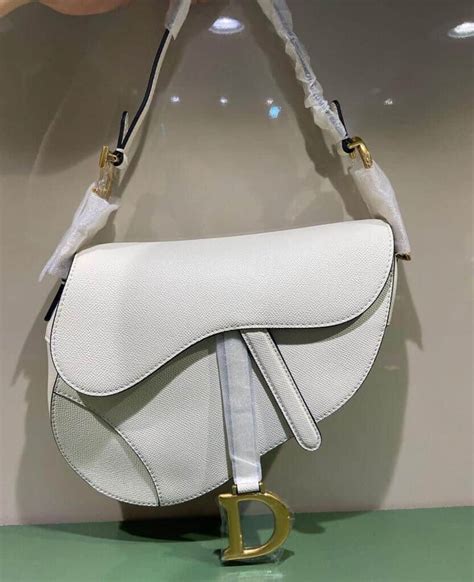 Bolsa Dior Saddle Bag Branca Bolsas De Luxo