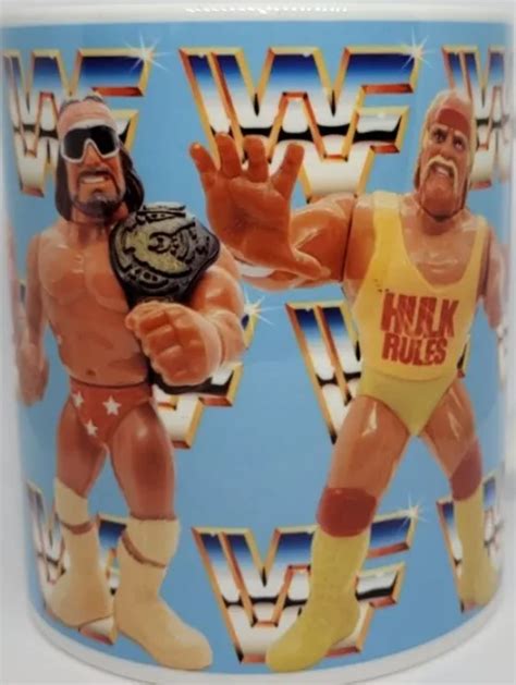 WWF MUG BRET Hitman Hart Hulk Hogan Ultimate Warrior Macho Man Randy