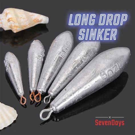 Pcs Long Drop Lead Sinker G G Batu Ladung Timah Pancing