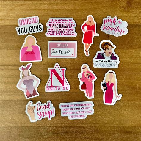 Legally Blonde Stickers Feminism Stickers Kindle Stickers Elle Woods