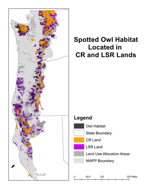 Map Of Spotted Owl Habitat