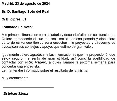 Top 88 Imagen Modelo De Carta De Agradecimiento Por Entrevista Laboral Abzlocal Mx