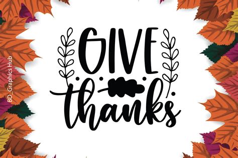 Give Thanks SVG Graphic by BD_Graphics Hub · Creative Fabrica