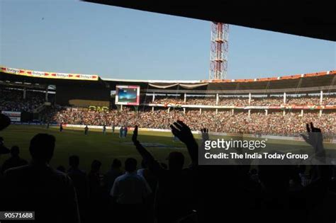 Cricket Stadium Top View Photos And Premium High Res Pictures Getty Images