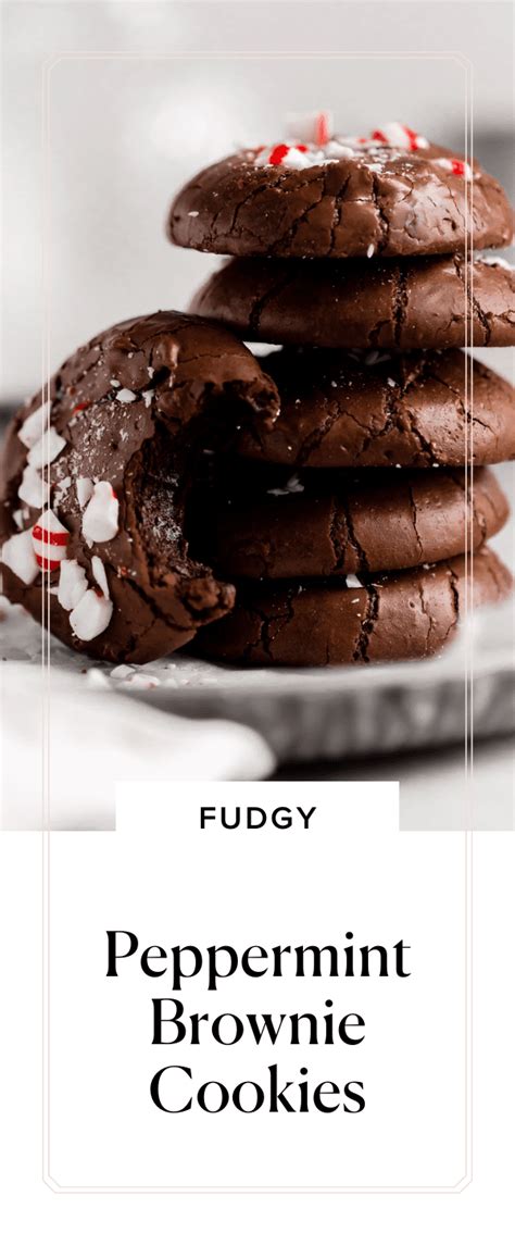 Fudgy Peppermint Brownie Cookies Broma Bakery