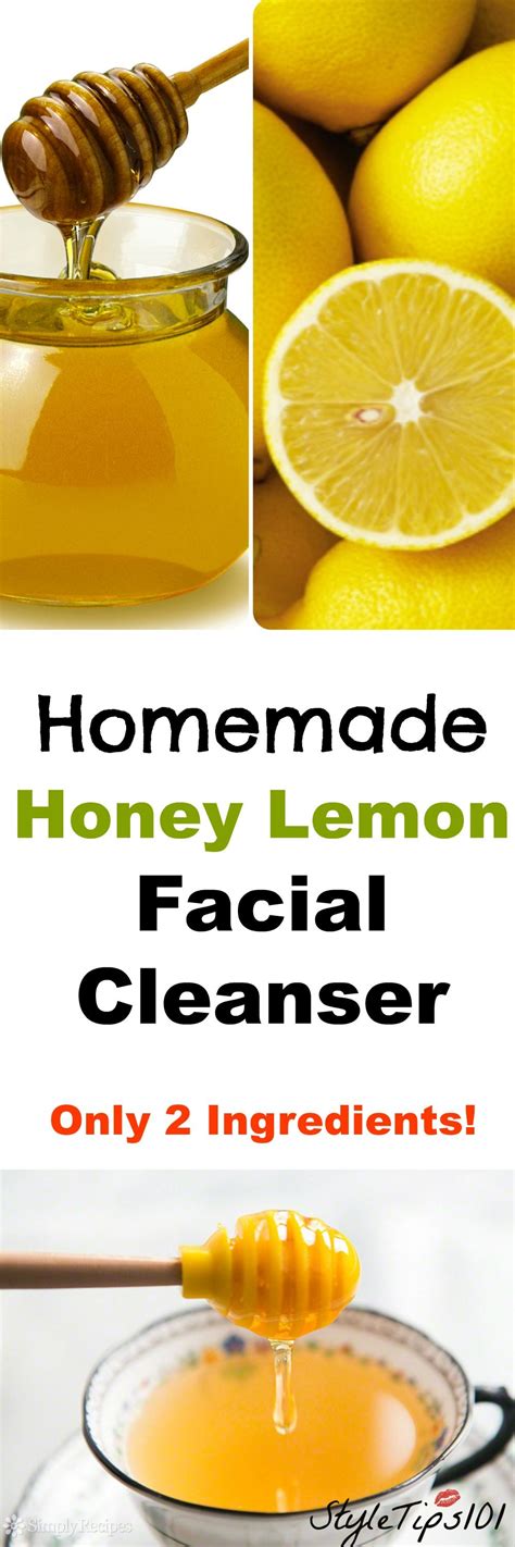 Homemade Lemon Facial Cleanser With Honey Homemade Facial Cleanser