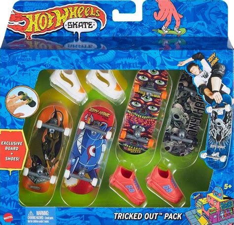 Amazon Hot Wheels Skate Tony Hawk Fingerboard Removable Skate Shoes Multipack Fully