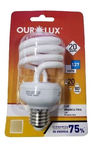 Lâmpada Fluorescente Espiral 20w 110v Branca Ourolux Parcelamento