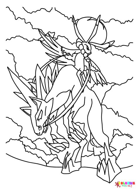 Coloriage Ice Rider Calyrex Li Glastrier Coloriages Gratuits