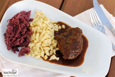 Buttermilch Spätzli mit iberischen Schweinebäckchen und Rotkraut 1x