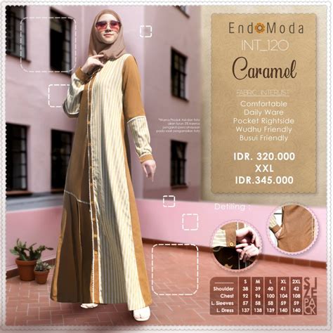 Jual INT 120 GAMIS TERBARU ENDOMODA ORIGINAL INTERLIST Shopee Indonesia