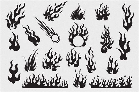 Flames Vector Pack ~ Objects on Creative Market