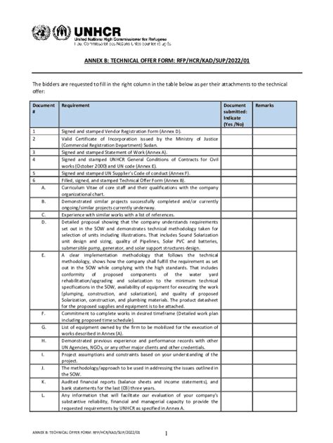 Fillable Online Request For Proposal No RFP YEMSA SUP 2023 003 Fax