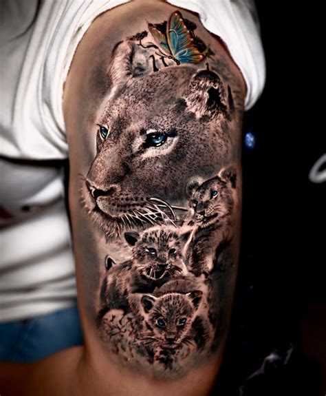 Tattoo Familia Leones Avantgarde Tattoo Barcelona