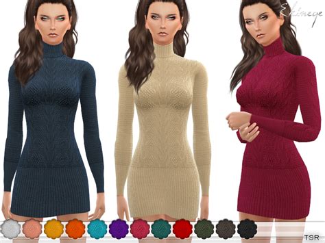 Sims 4 Turtleneck Sweater Cc