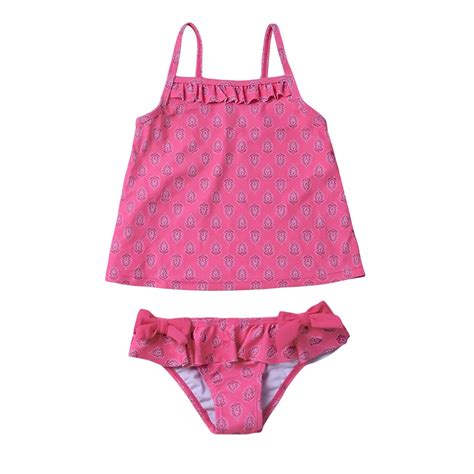 Bañador Tankini para niñas traje de baño de dos piezas Bikini para