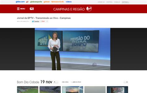 Rede Globo Eptv G Transmite Ao Vivo Os Telejornais Em Campinas