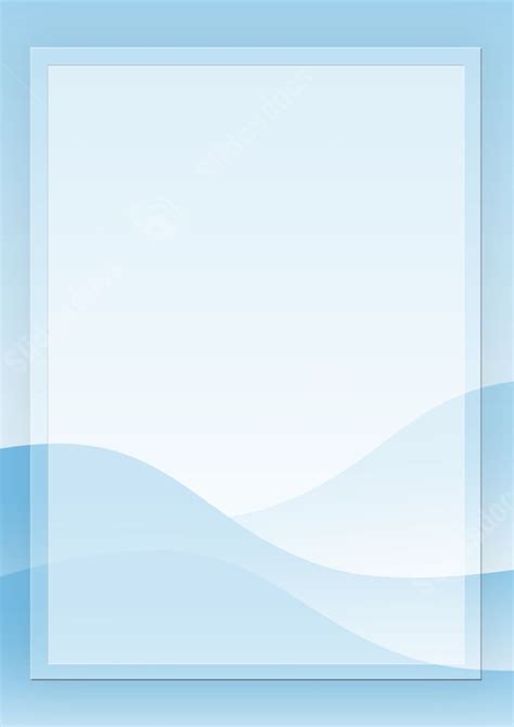 Box With A Blue Gradient Page Border Background Word Template And Google Docs For Free Download