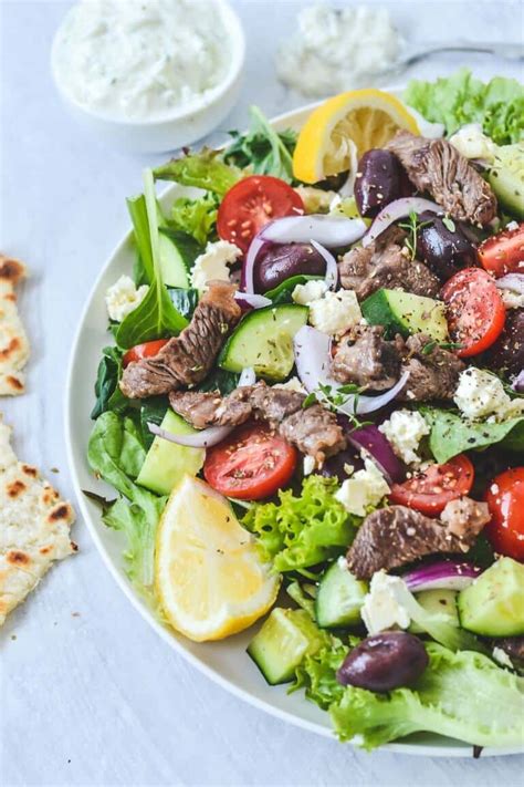 Greek Lamb Salad with Tzatziki | The Cooking Collective