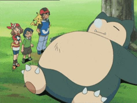 Pokemon Snorlax Sleeping GIF - UINona GIFs