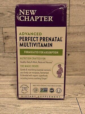 New Chapter Advanced Perfect Prenatal Whole Food Multivitamin