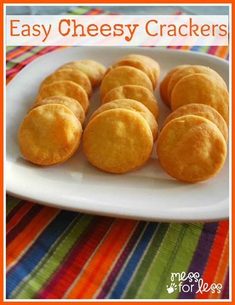 Cheese Cracker Recipe - Food Fun Friday - Mess for Less