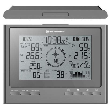 Bresser In Exklusive Climatescout Funk Wetterstation Grau