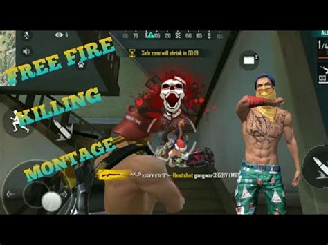 Headshot Killing Montage Free Fire Battleground Youtube