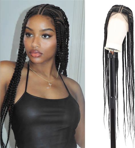 Amazon Beart Full Lace Braided Wigs For Black Women Clearance