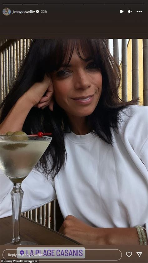 Jenny Powell Strips Down To A Skimpy Coral Bikini As She Braves A Chilly Ocean Swim In