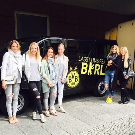 Wags Of Borussia Dortmund Players On Their Way To B E R L I N Jana