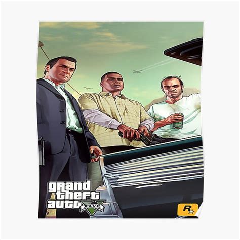 "grand theft auto" Poster for Sale by williamjarrod | Redbubble