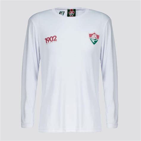 Camisa Manga Longa Futfanatics Fluminense Calm Infantil Centauro