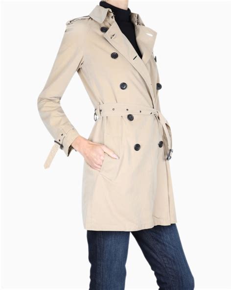 Casaco Burberry Original Trench Coat Curto Bege Feminino