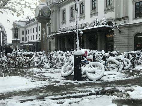 Snow in Sweden yesterday : r/pics