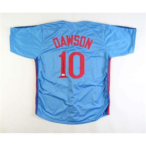 Andre Dawson Signed Jersey Inscribed 77 N L ROY JSA Pristine Auction