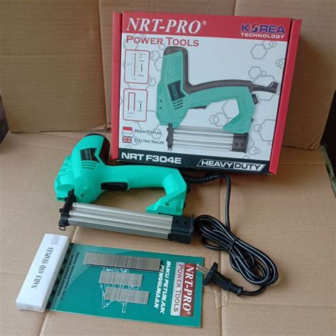 Jual Mesin Staples Listrik NRT PRO F304E Air Nailer Electric Alat Paku