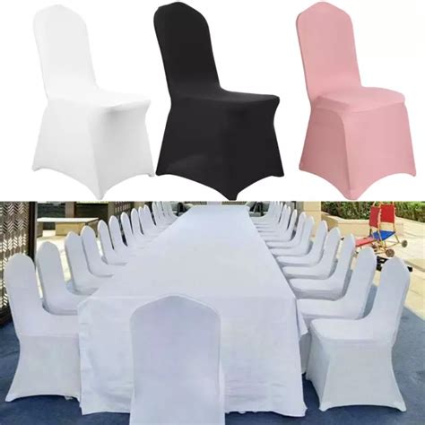 50 STUHLHUSSEN STRETCH Stuhlbezüge Stuhl Hussen Bezug für Hochzeit